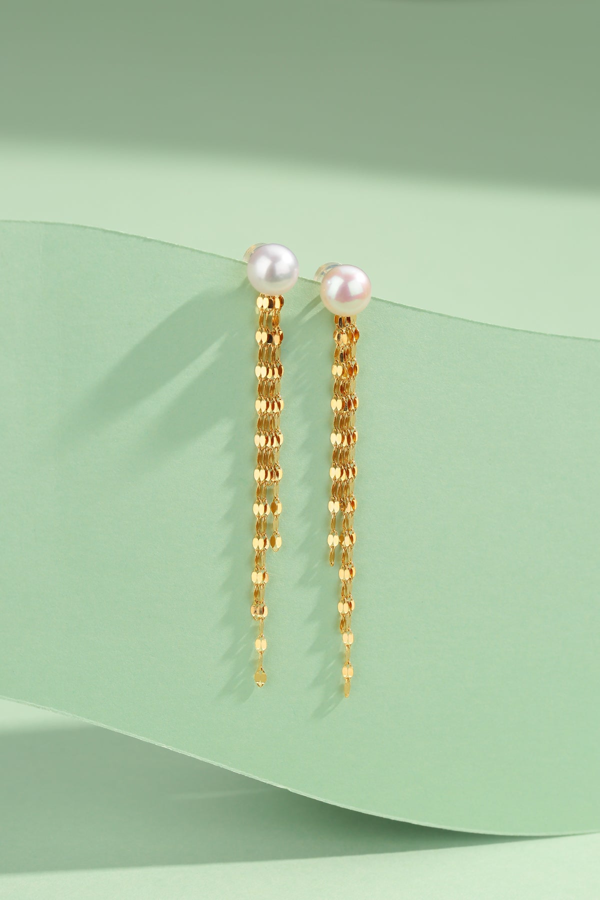 Freshwater Pearl Tassel Earrings in 6-7mm Size