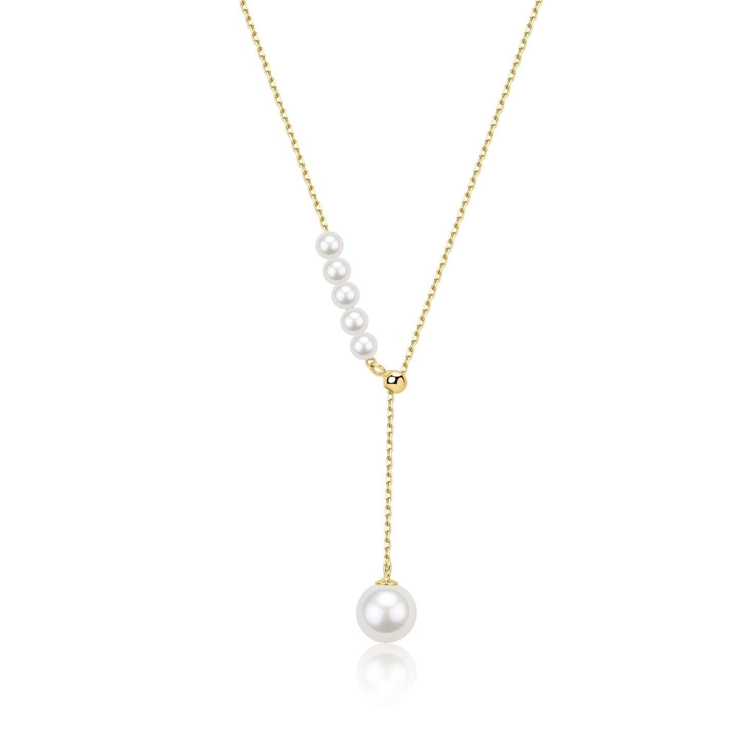 Y Shape Pearl Pendant Necklace Design