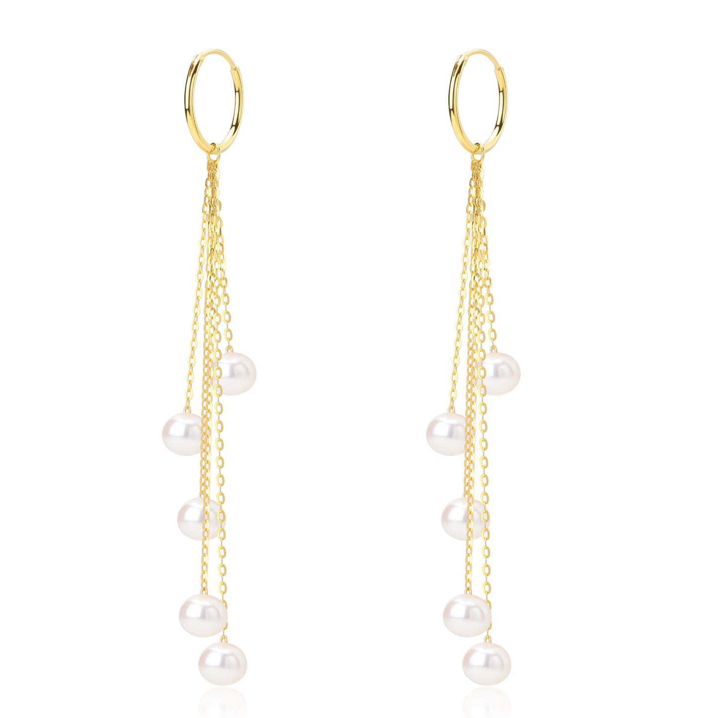 Freshwater Pearl and Saskia Style Earrings