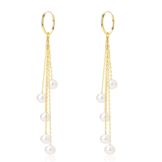 Freshwater Pearl and Saskia Style Earrings