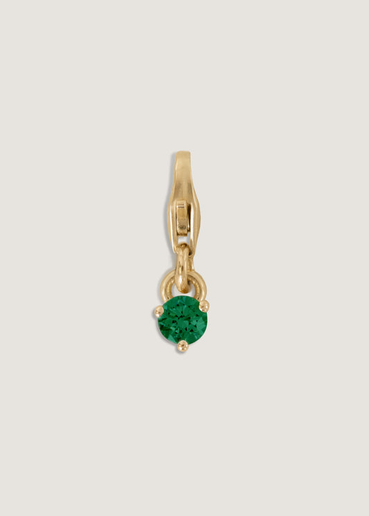 Emerald Birthstone Charm Pendant Jewelry