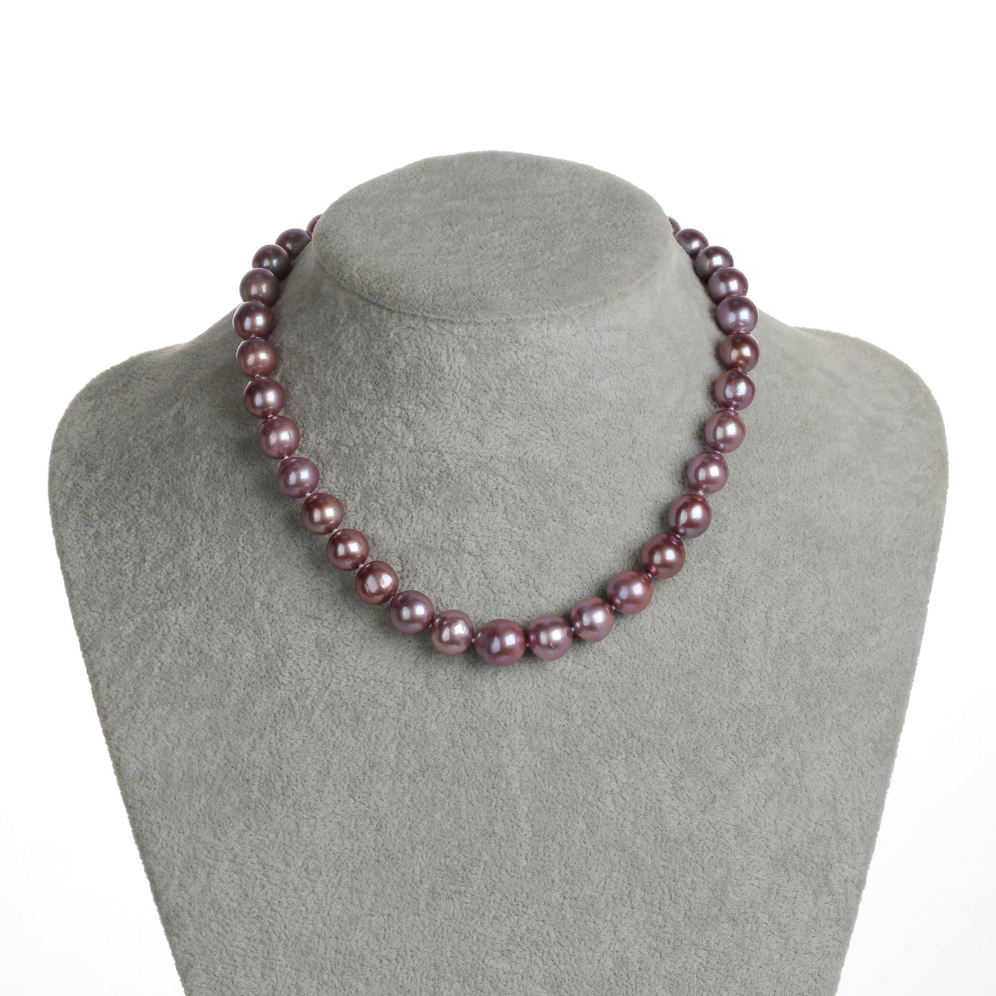 Purple Edison Pearl Necklace and Bracelet Set