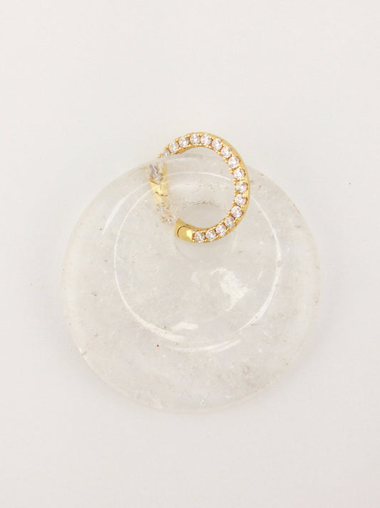 Quartz Halo Charm in Elegant Design