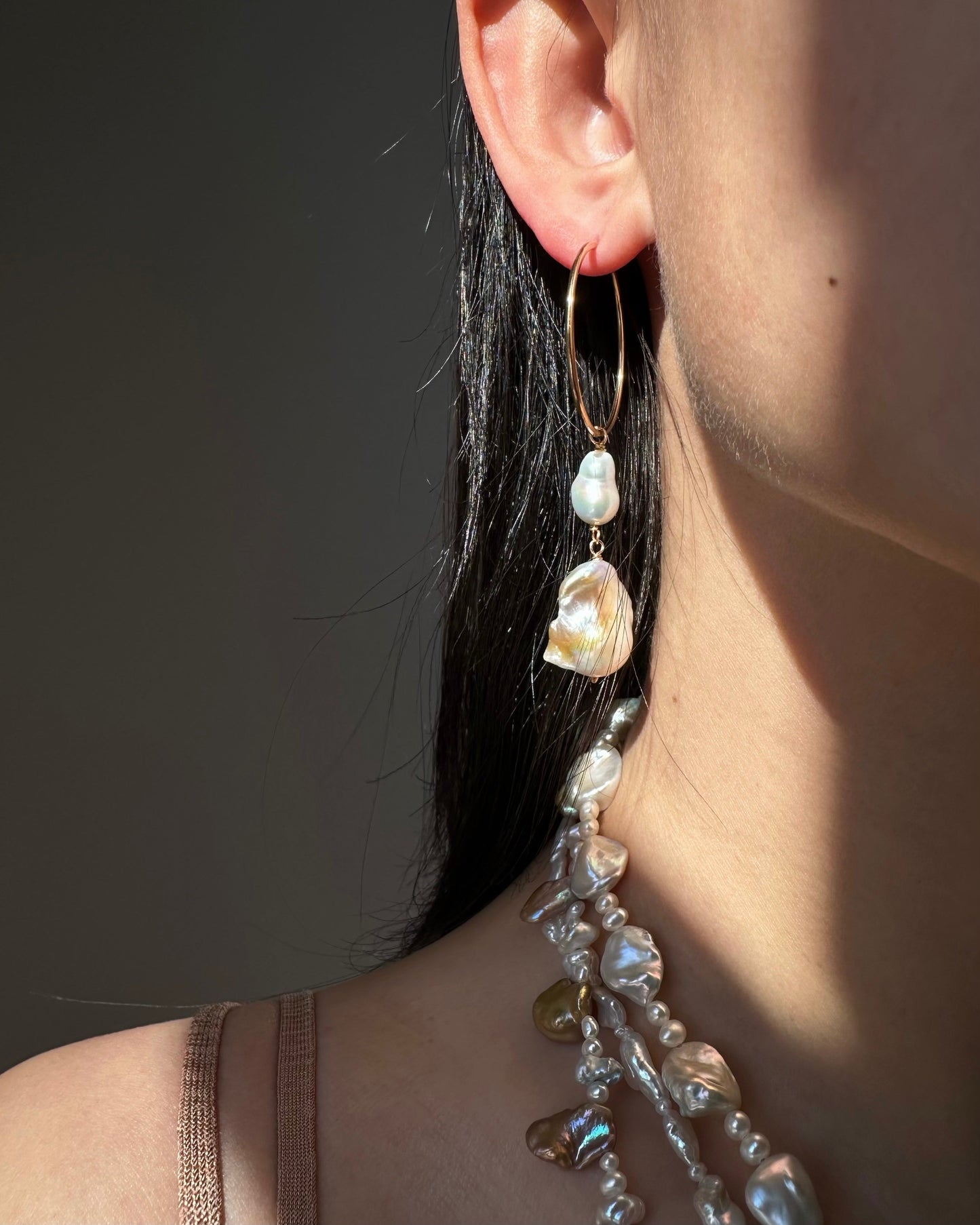 Elegant Earring Made from Silver Material