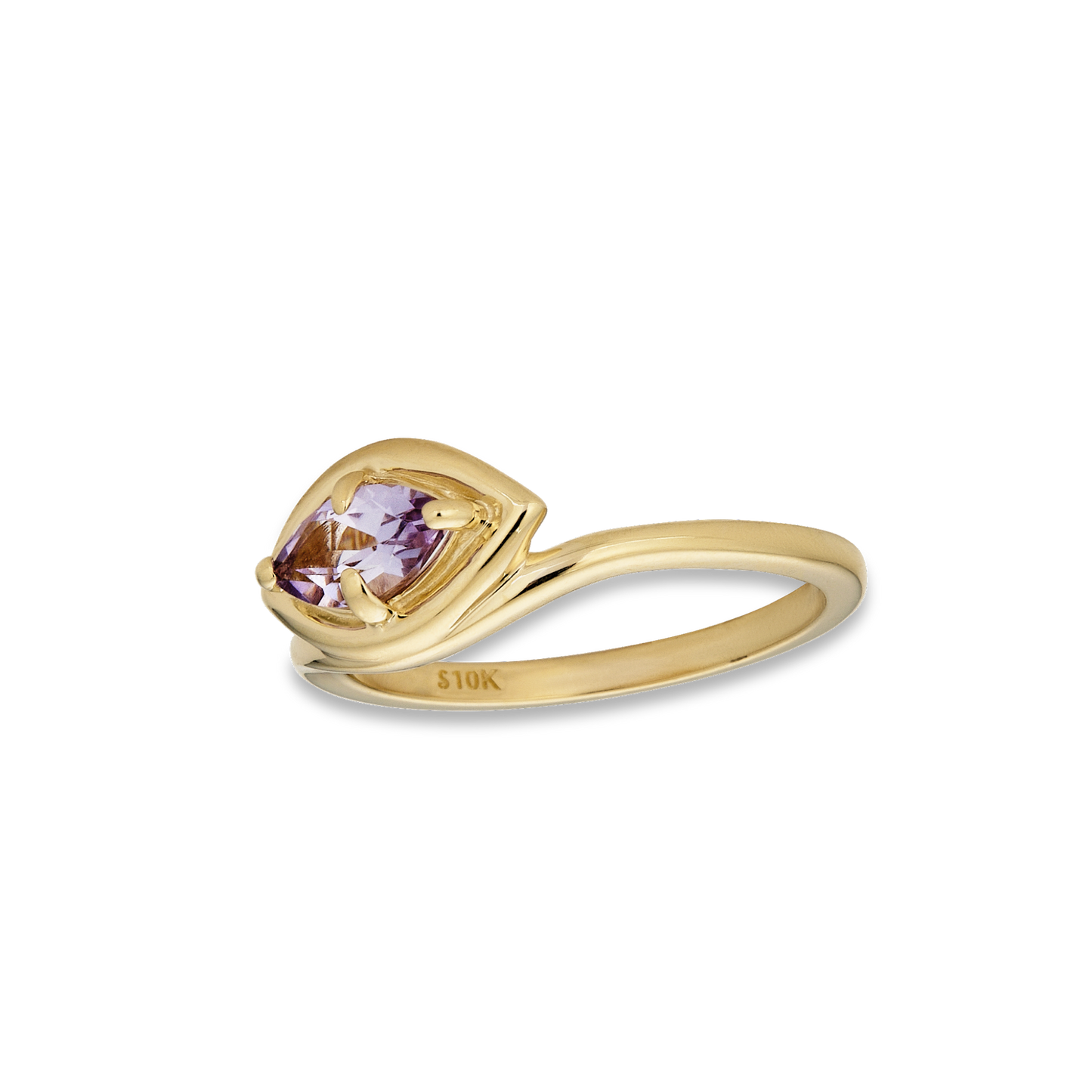 Lavender Bonbon Merge Ring in Fine Material