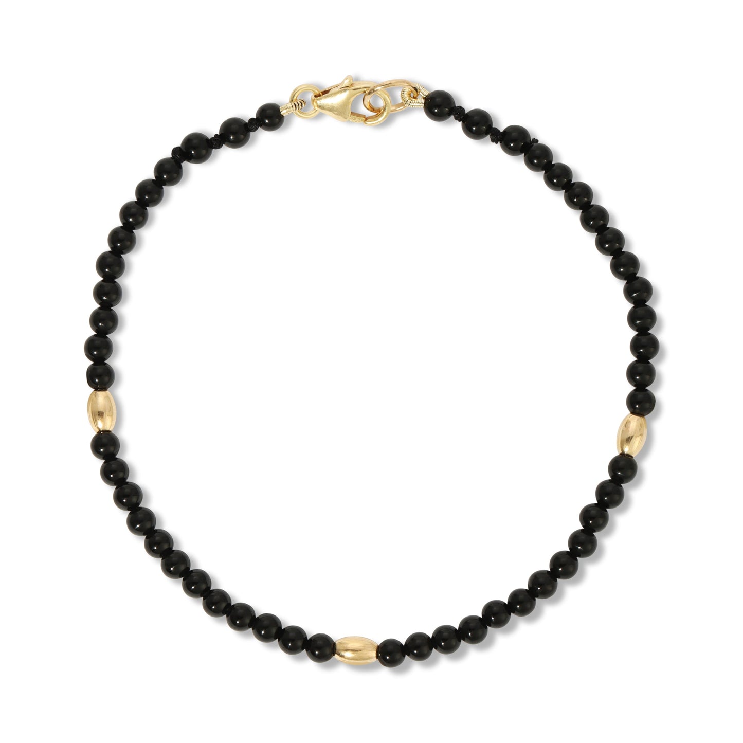 Black Onyx Beaded Bracelet for Stylish Accessory