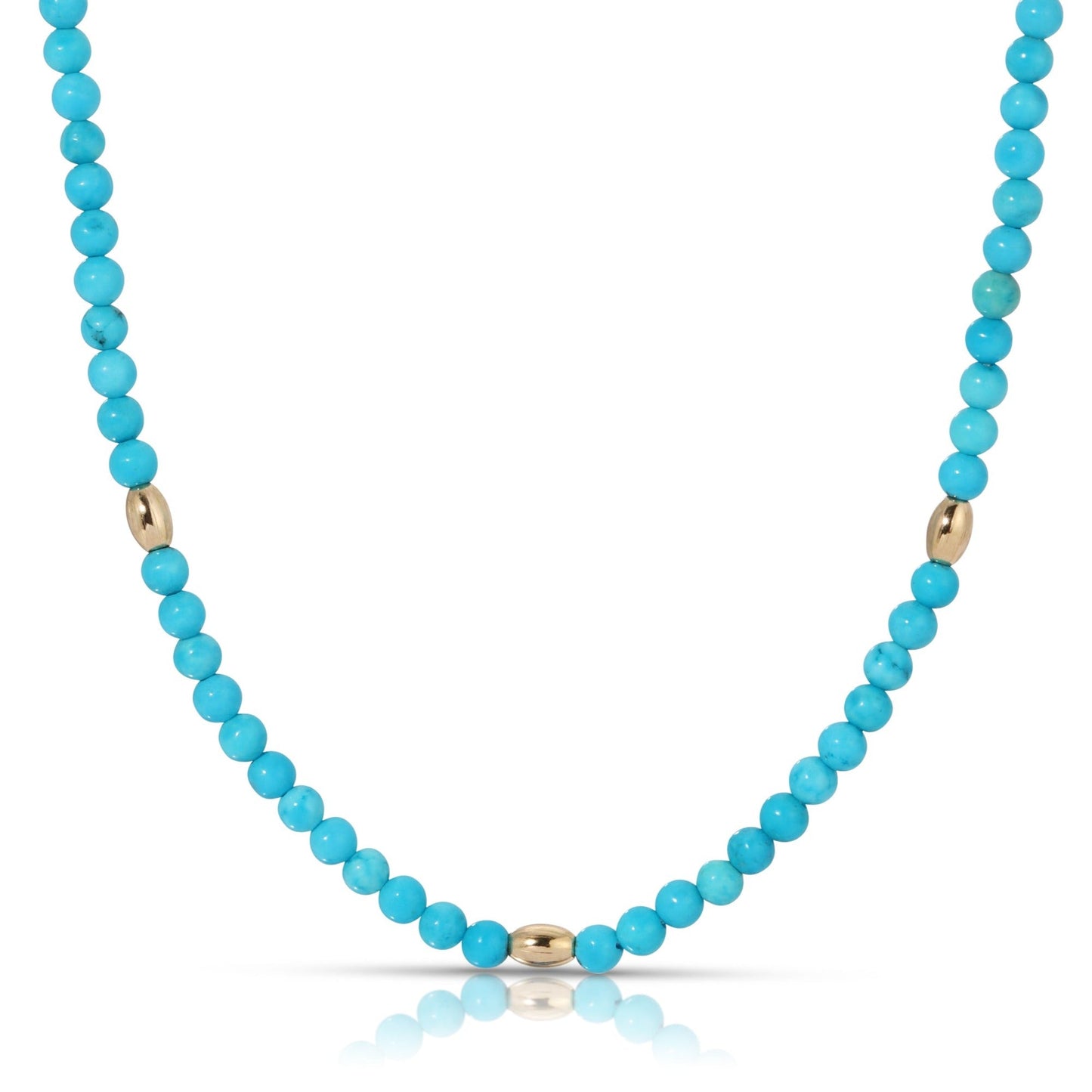 Turquoise Beaded Choker Necklace for Women