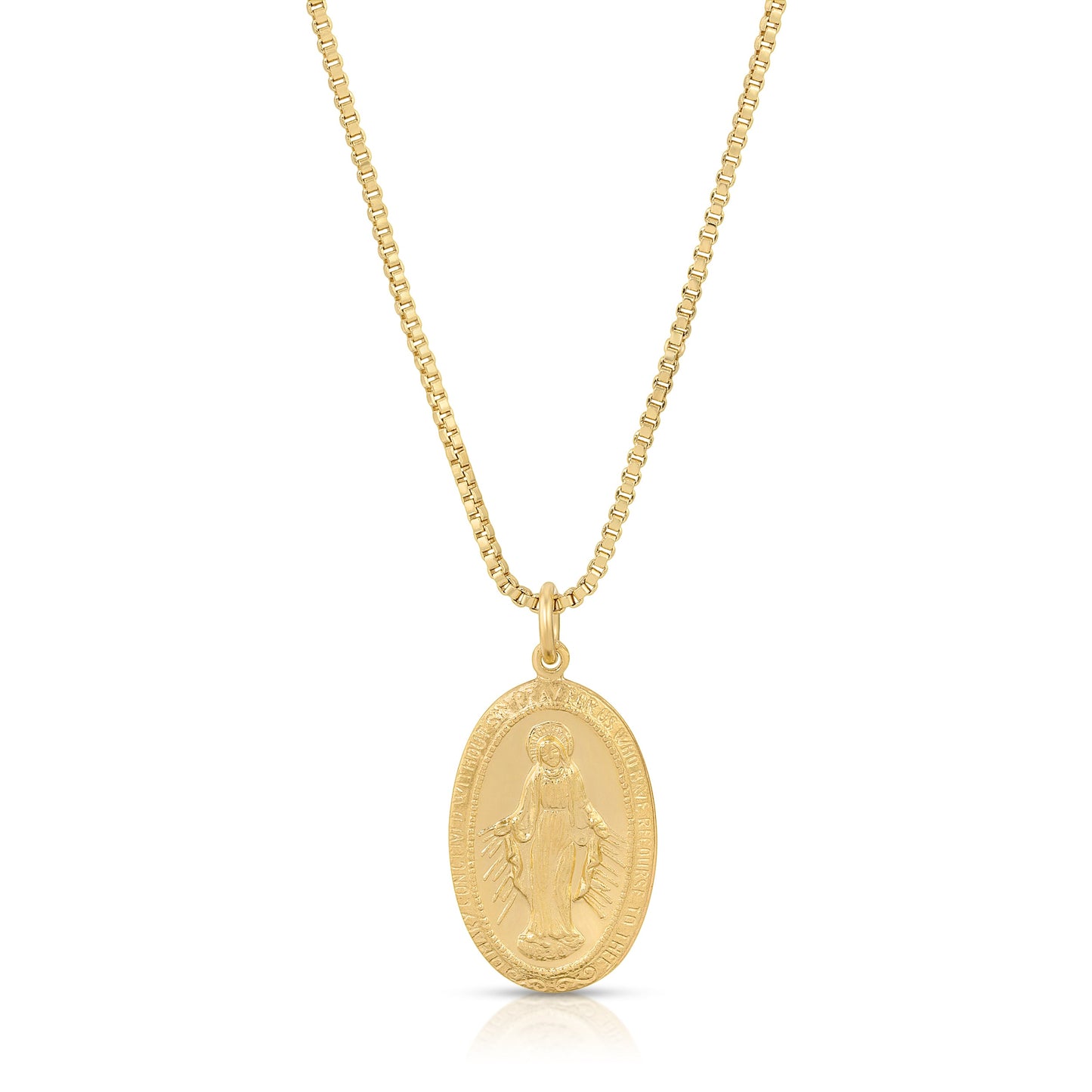 Gold Filled Pendant with Mary Design