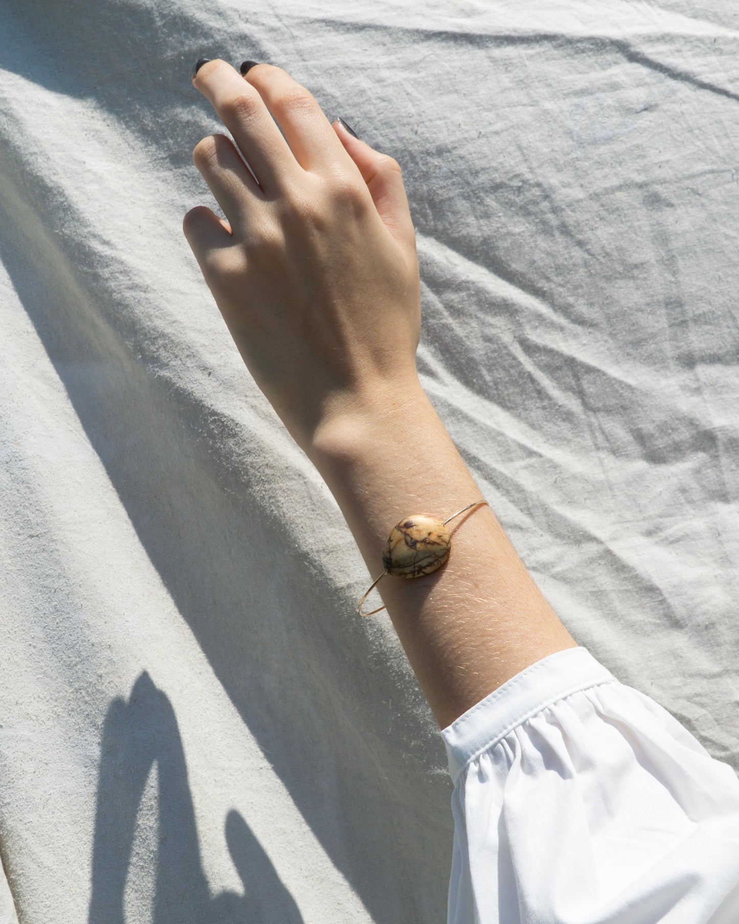 Natural Jasper Cuff Bracelet for Stylish Wear