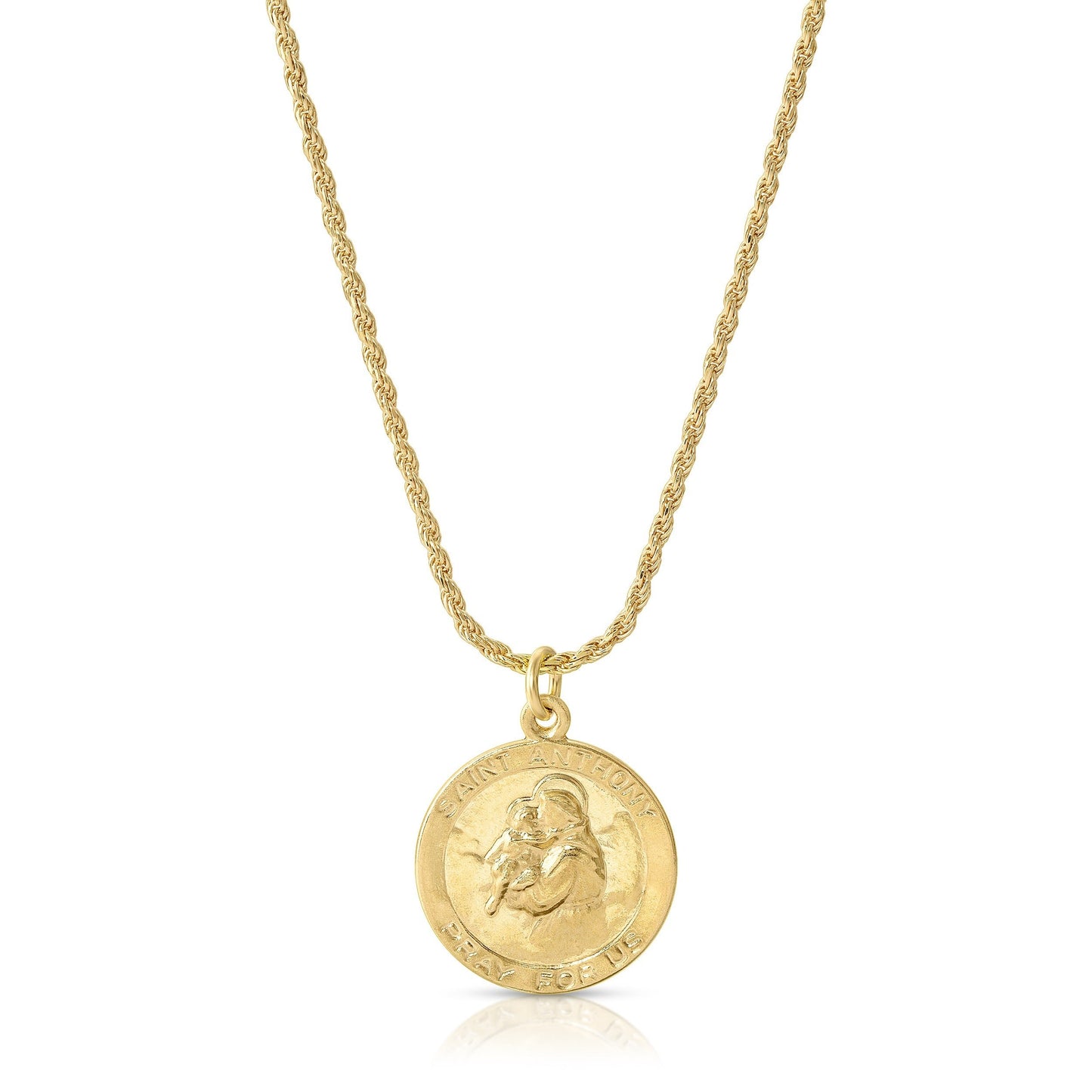 Gold Filled Saint Anthony Pendant Necklace