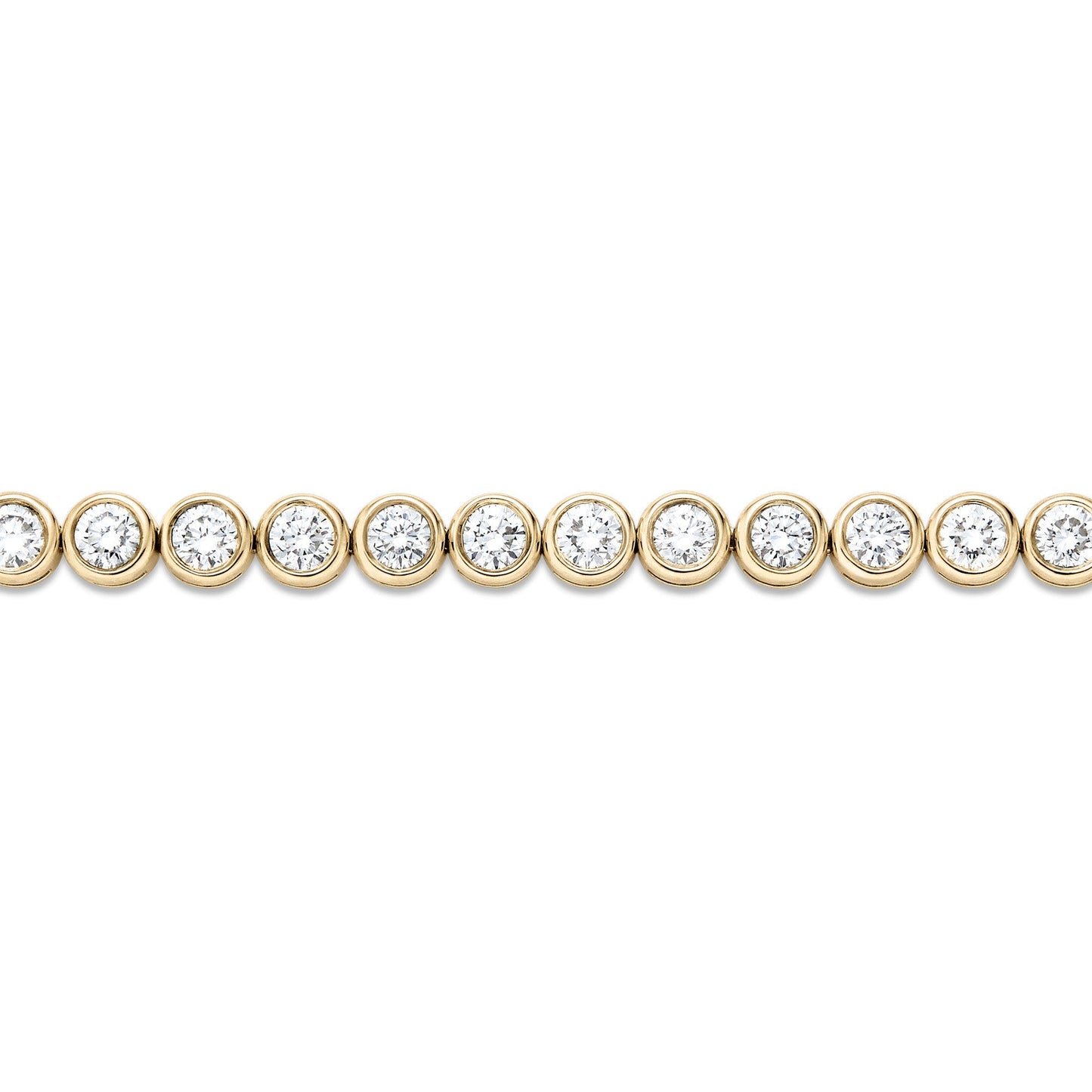 Lab-Created Diamond Tennis Bracelet with Bubble Up Design