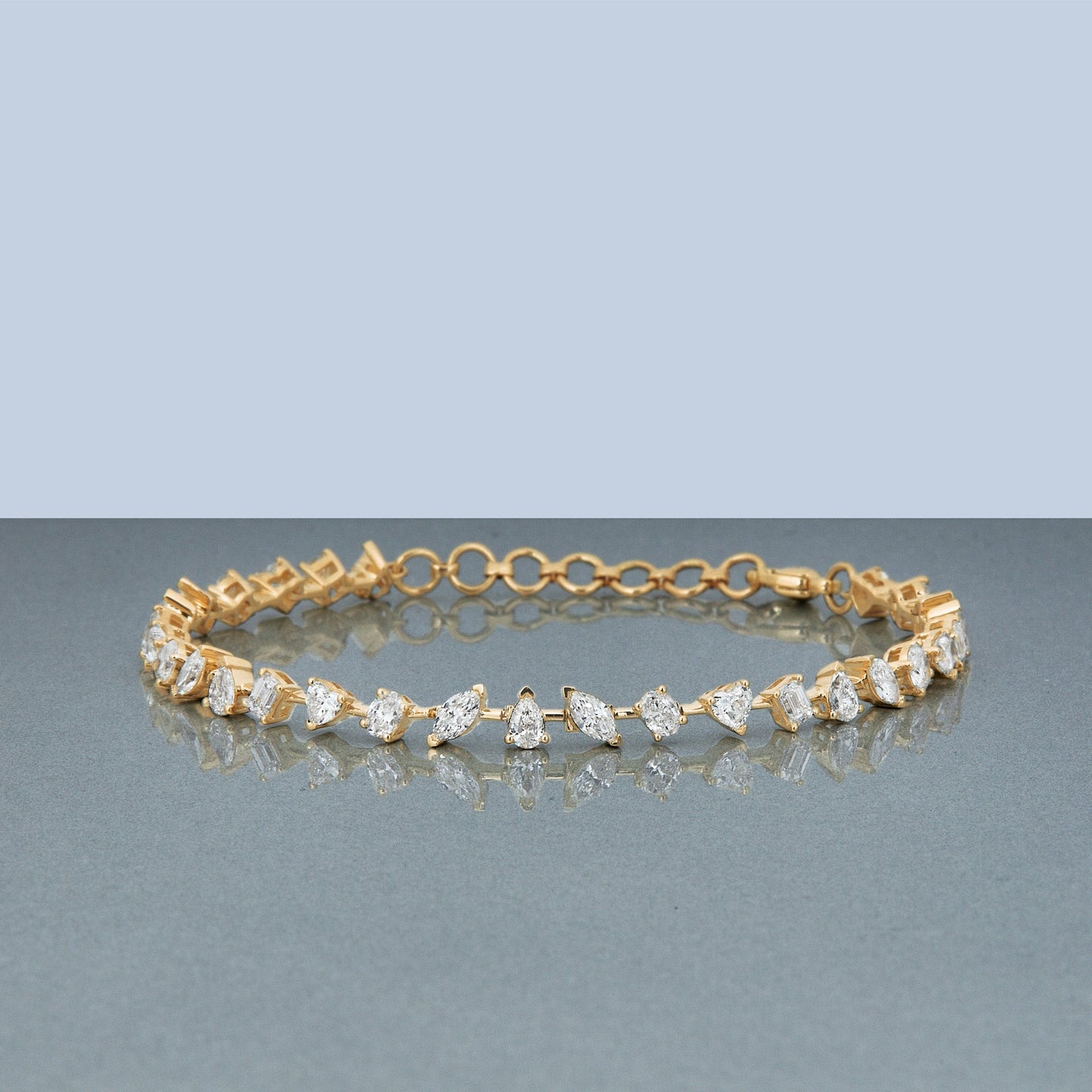 Lab-Created Diamond Tennis Bracelet 3 Carat Total Weight