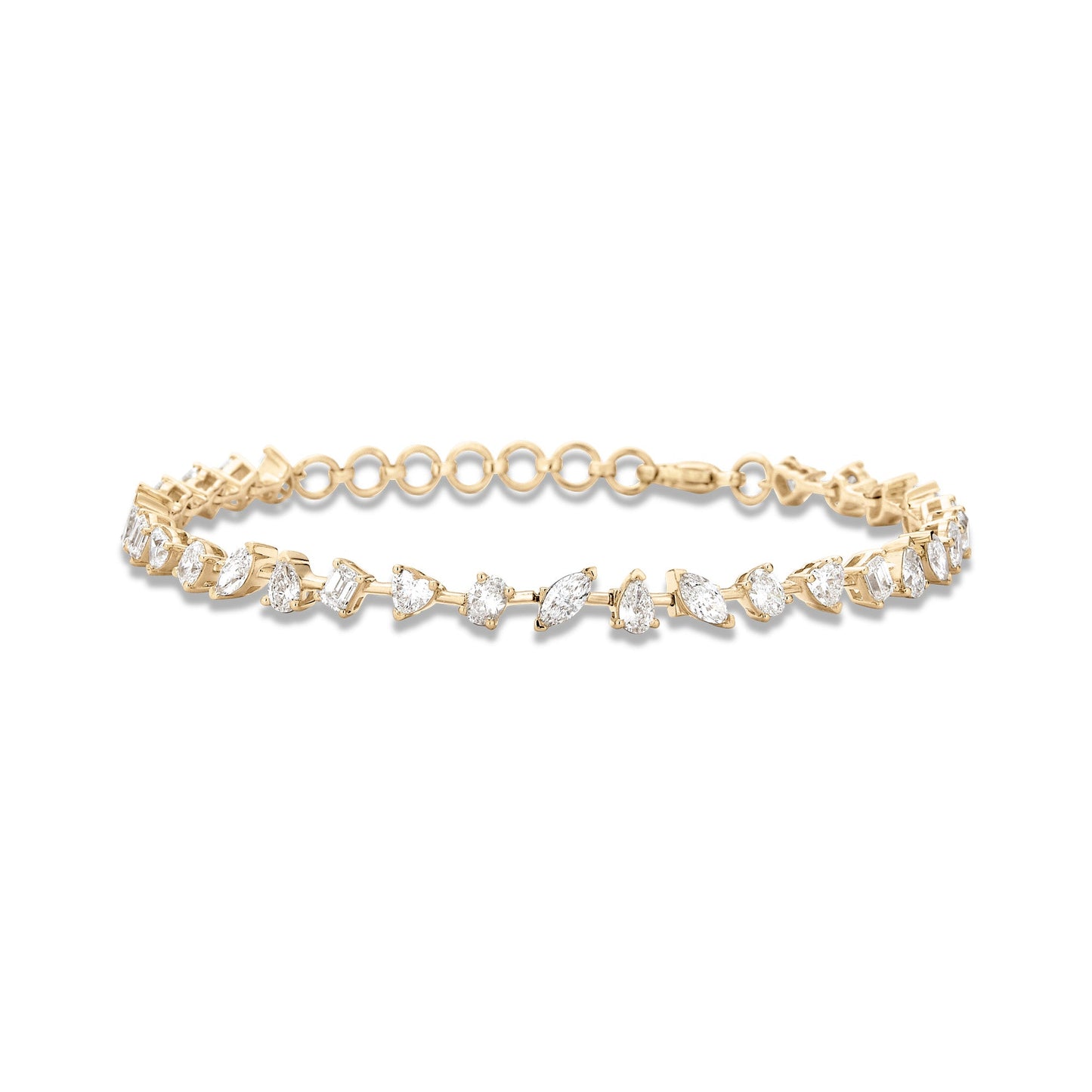 Lab-Created Diamond Tennis Bracelet 3 Carat Total Weight