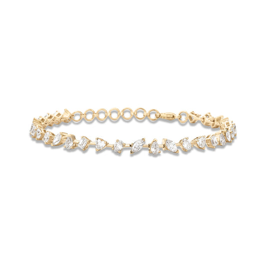 Lab-Created Diamond Tennis Bracelet 3 Carat Total Weight