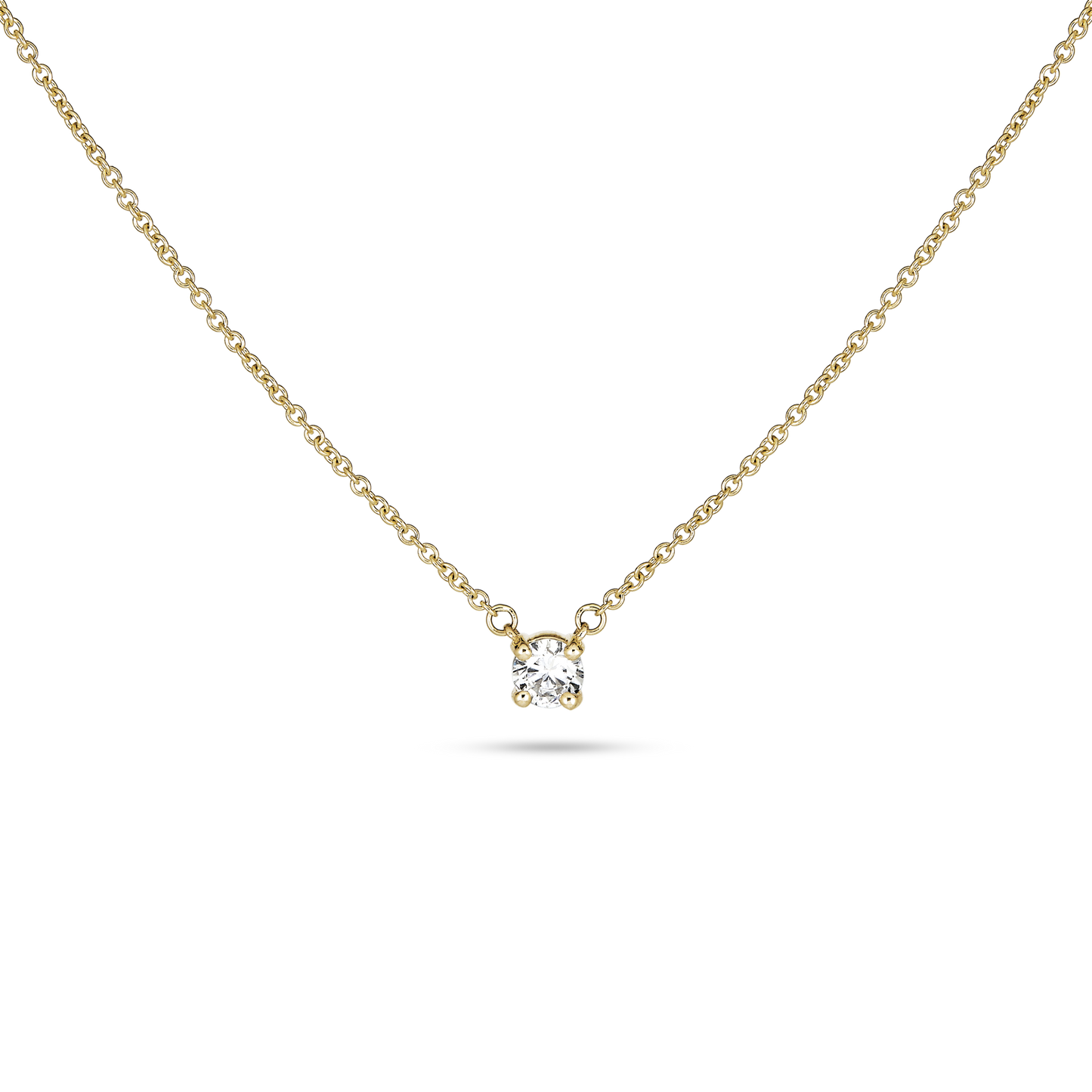 Lab-Created Diamond Necklace with 0.25CTW