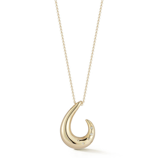 14kt Gold Curl Design Necklace