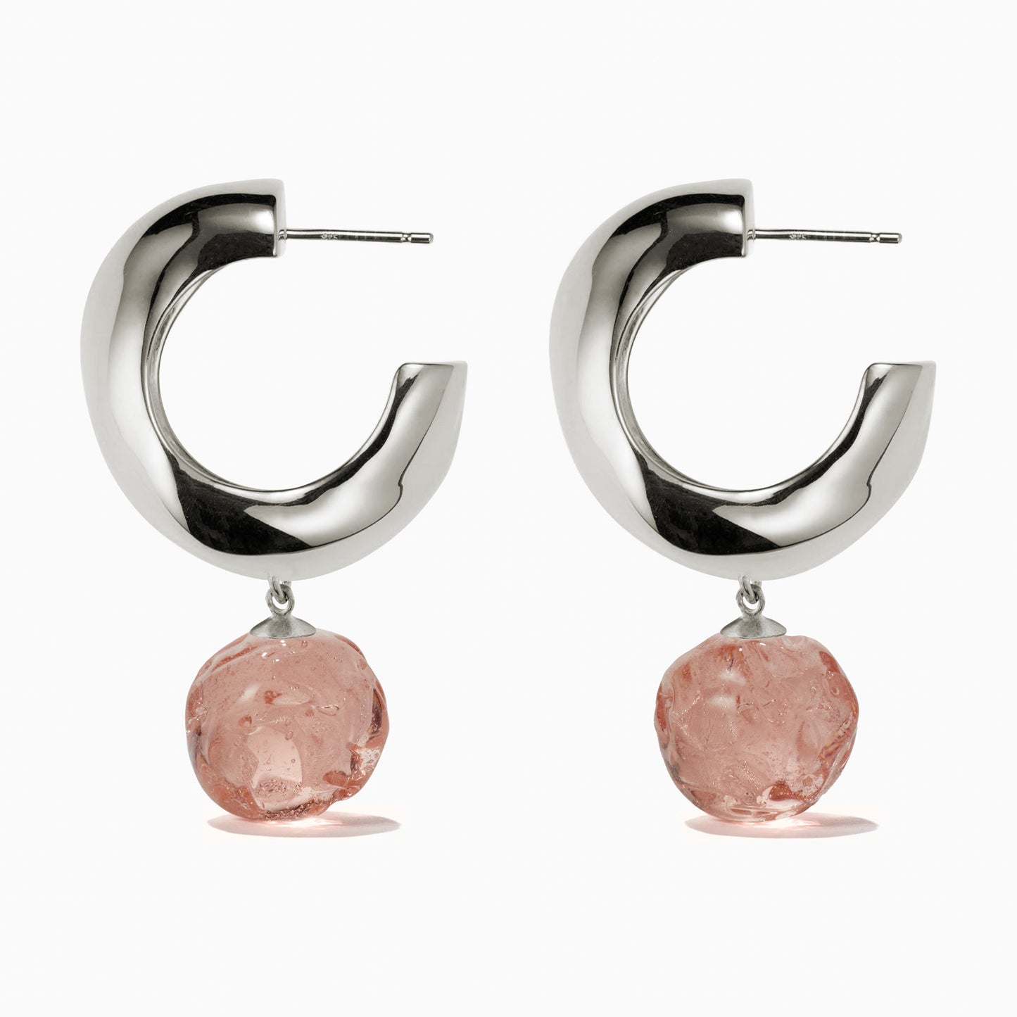 Medium Silver Earrings in Elegant Design