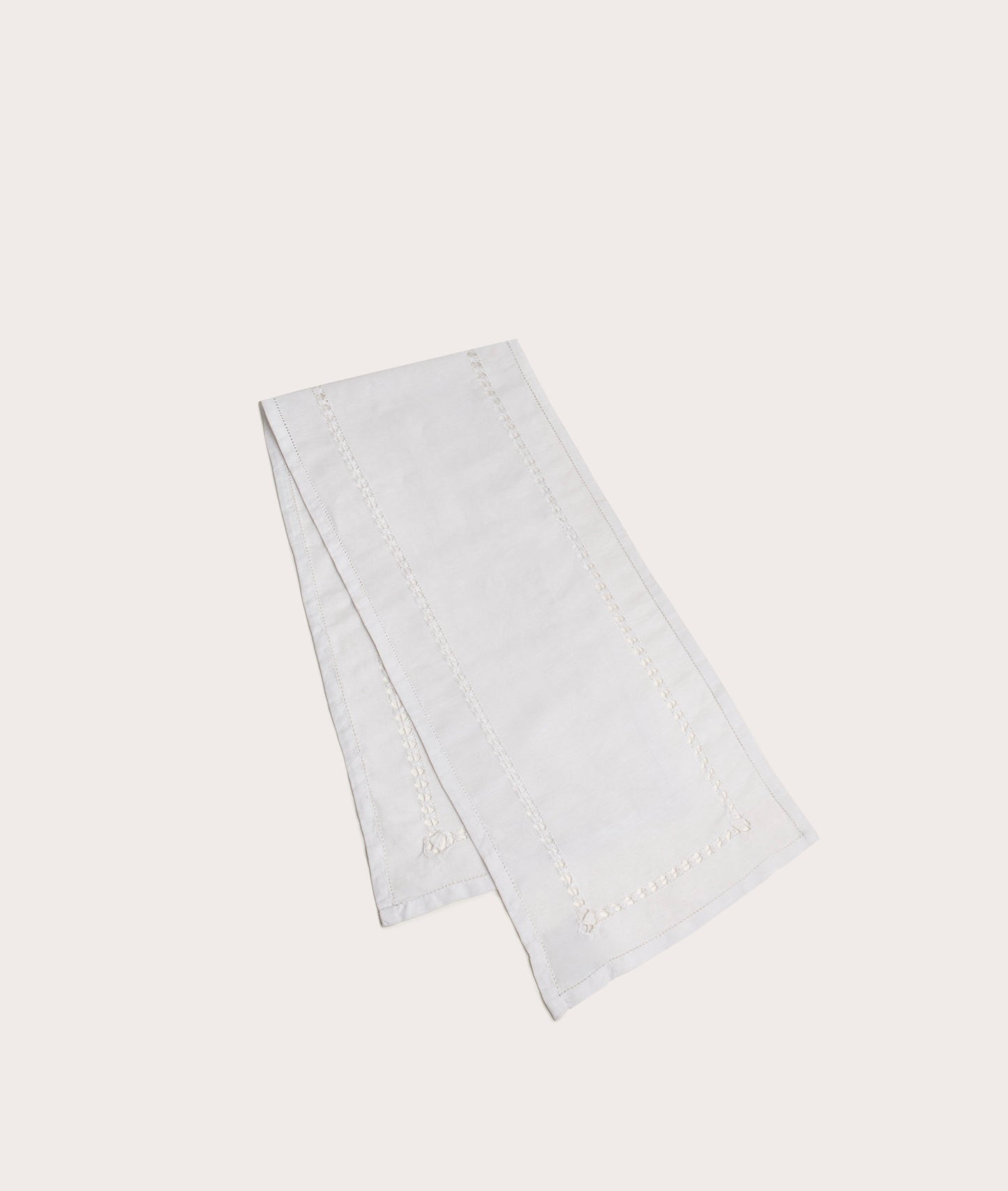 Stylish Á Jour Stitch Table Runner in Fabric