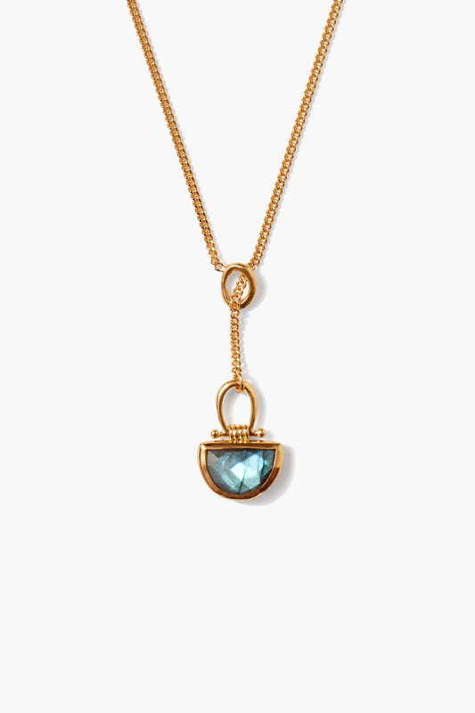 Labradorite Drop Necklace in Elegant Design