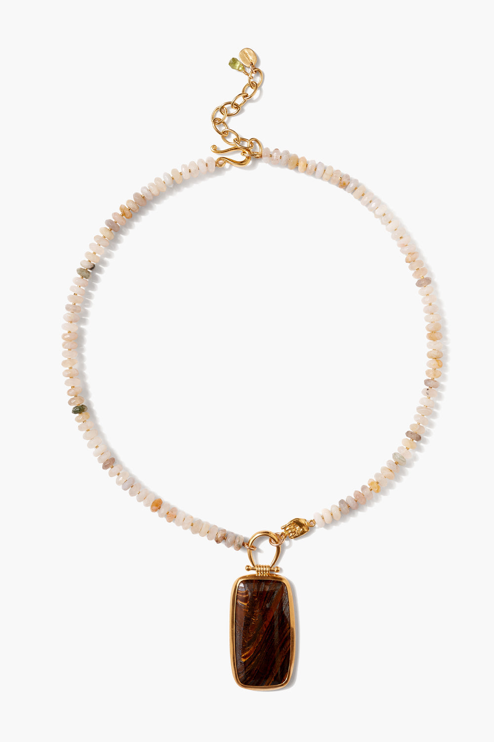 African Opal Pendant Necklace for Women