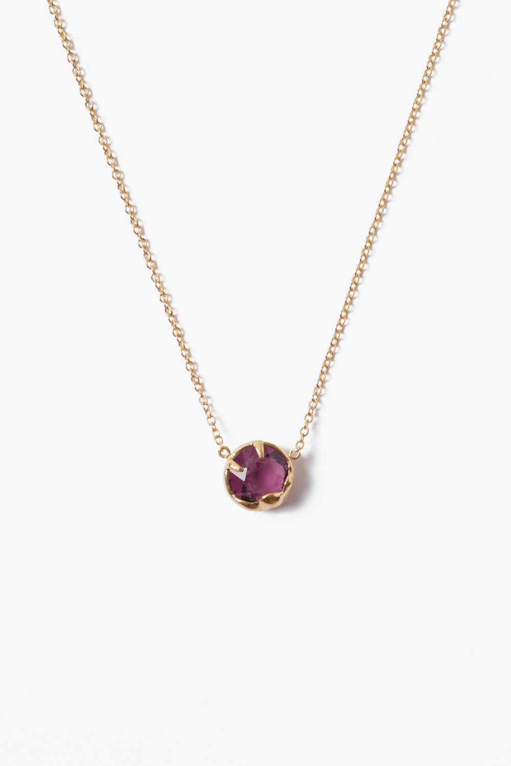 Amethyst Crystal Birthstone Necklace for February