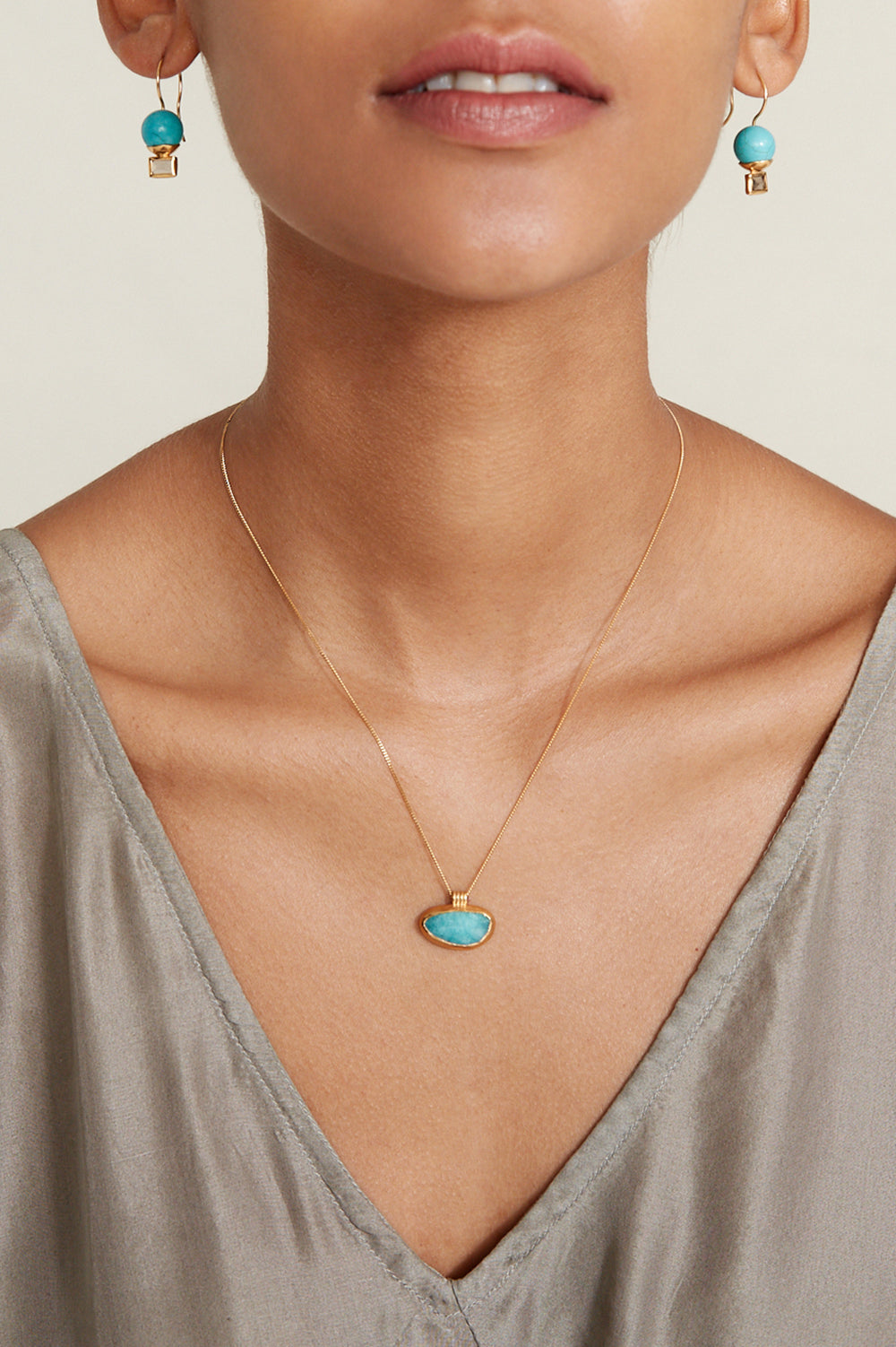 Amazonite Necklace in Elegant Design 1