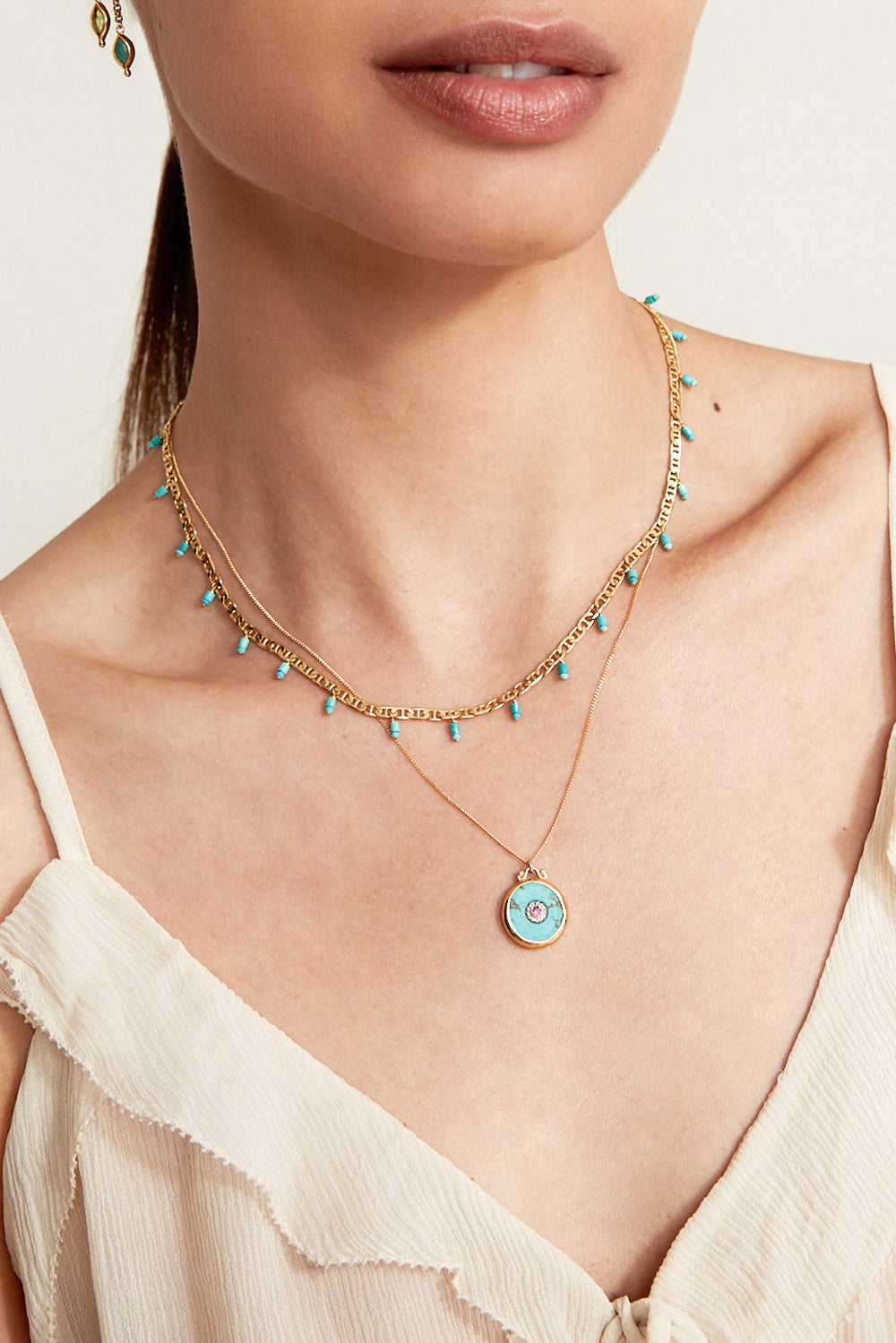 Turquoise Celeste Style Necklace