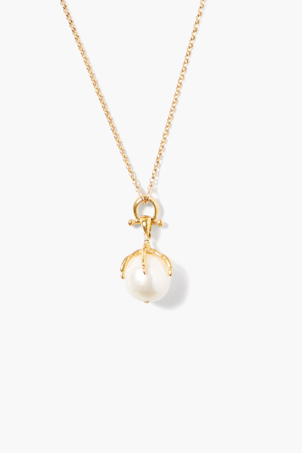 White Pearl Pendant Necklace for Elegant Style