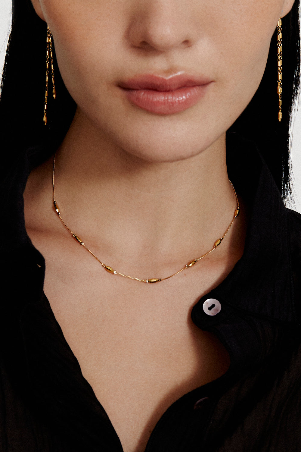 Yellow Gold Necklace in Elegant Design