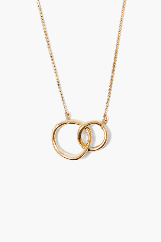 Yellow Gold Link Necklace for Women