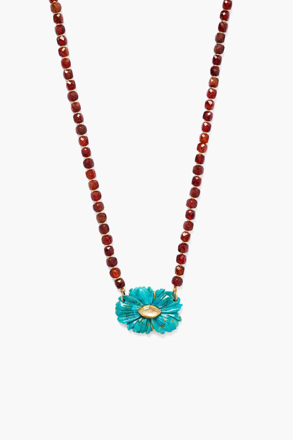 Turquoise Mix Magnolia Style Necklace