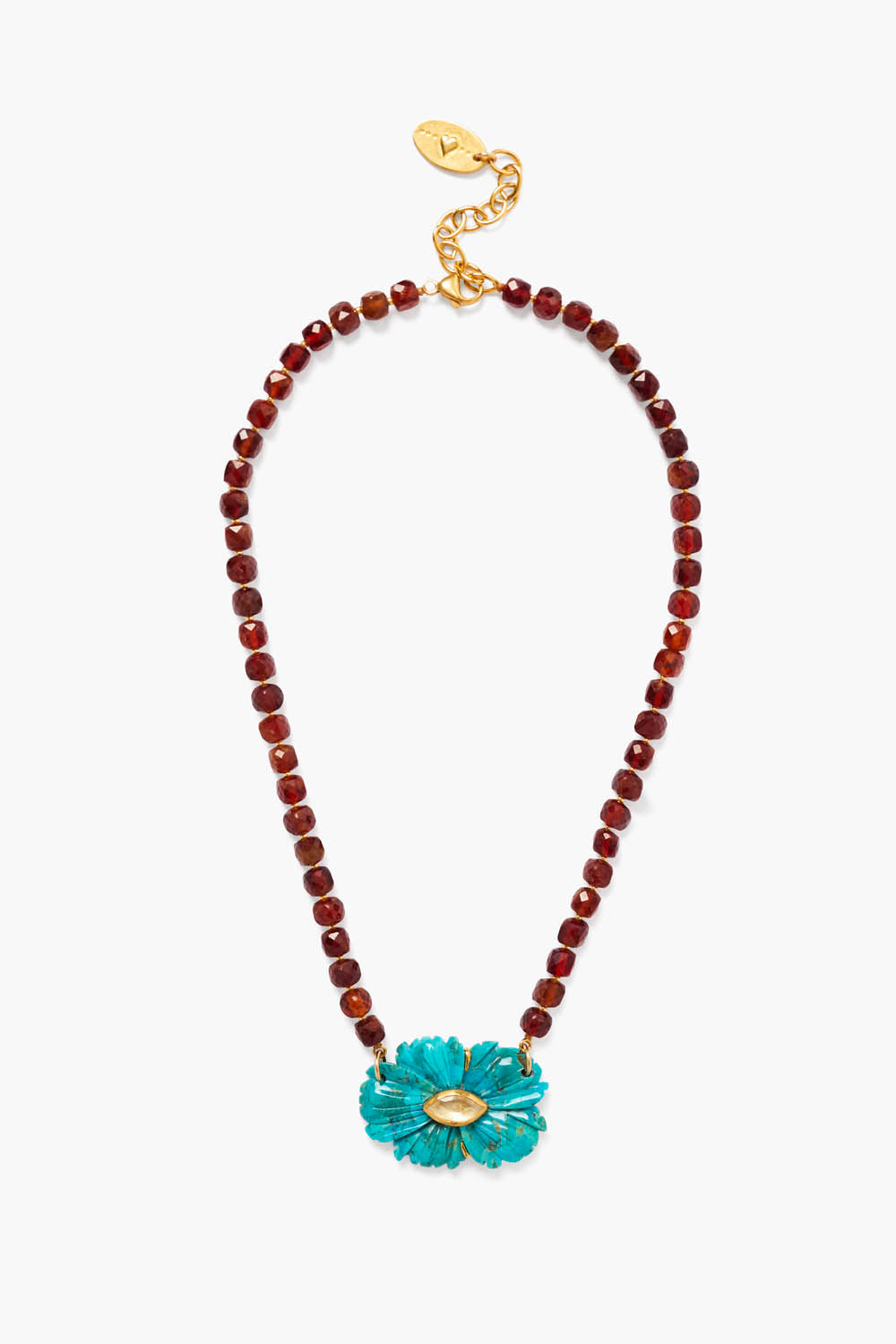 Turquoise Mix Magnolia Style Necklace