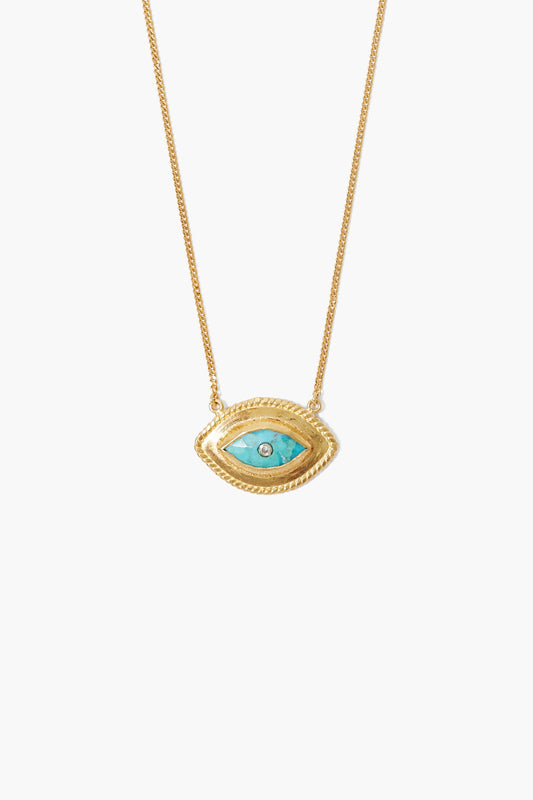 Turquoise Evil Eye Necklace for Protection 2