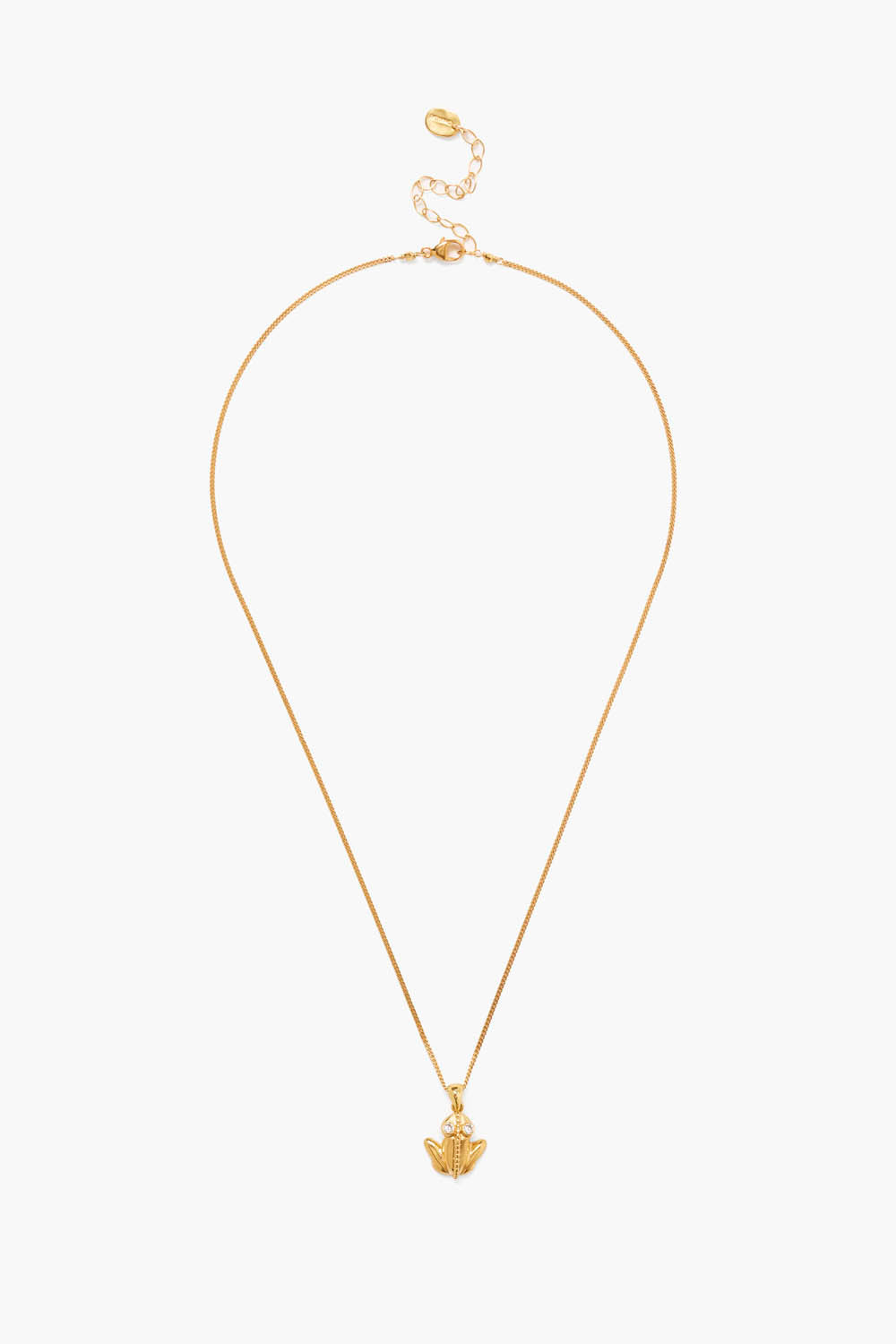 Gold Coqui Frog Necklace for Women