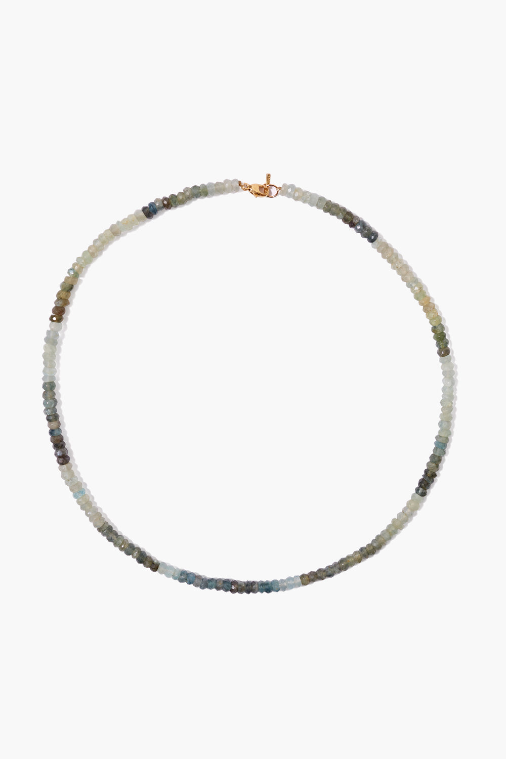 Moss Aquamarine Necklace in 14k Gold