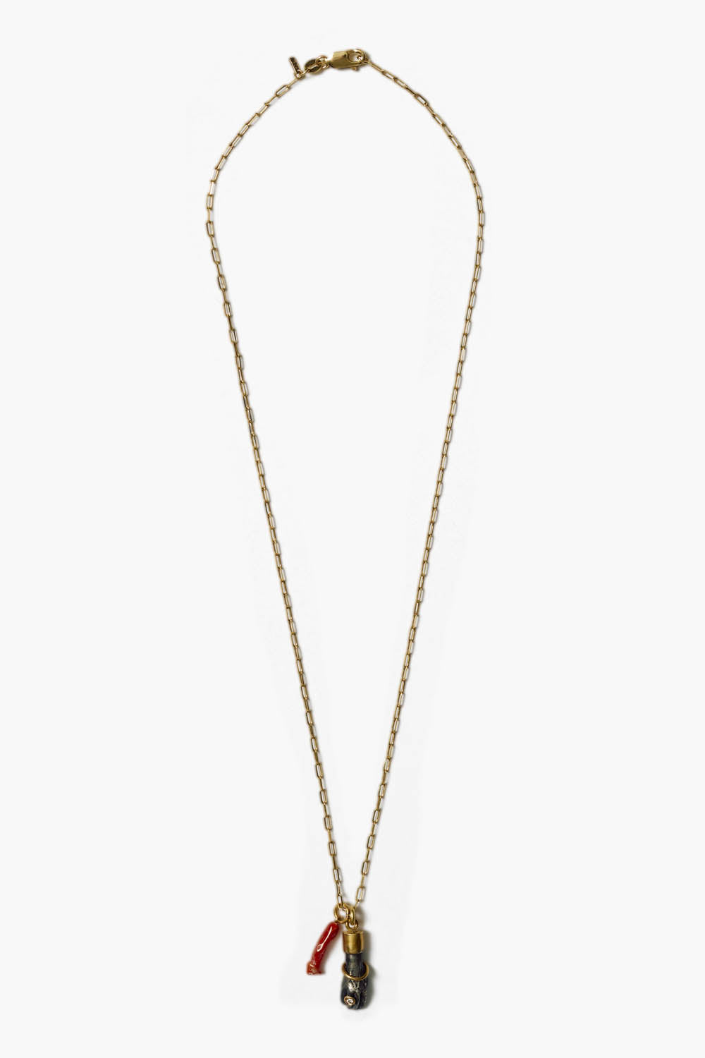 14k Red Mano Figa Necklace for Women