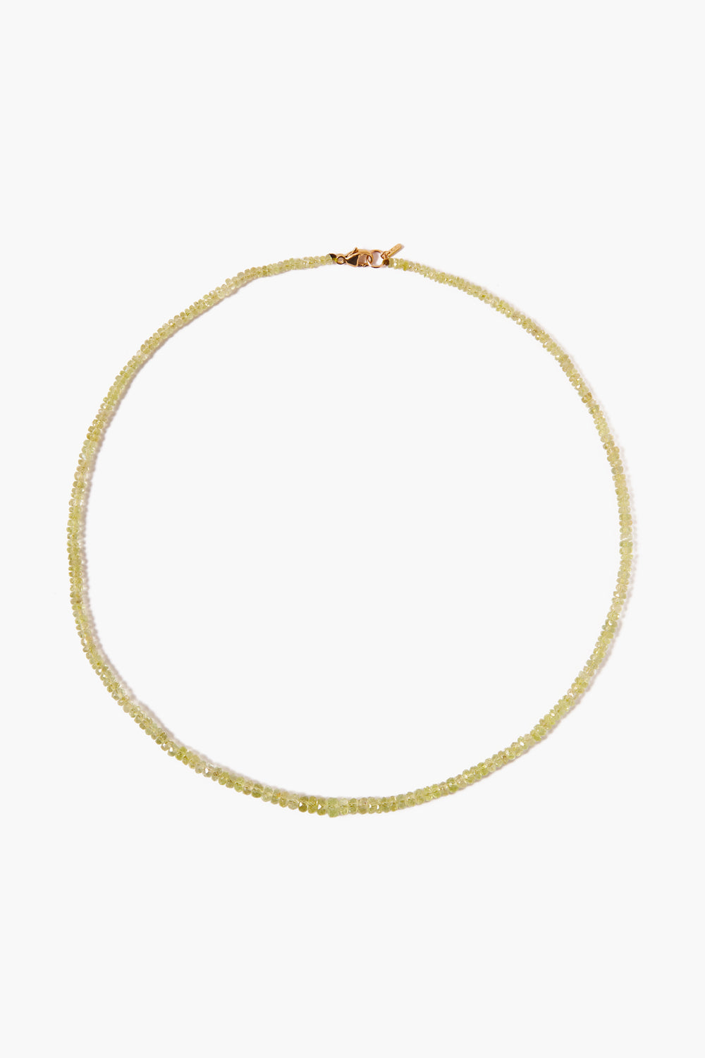 14k Chrysoberyl Elegant Collar Necklace