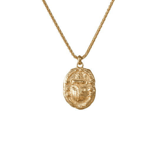 Scarab Talisman Necklace in Ancient Style