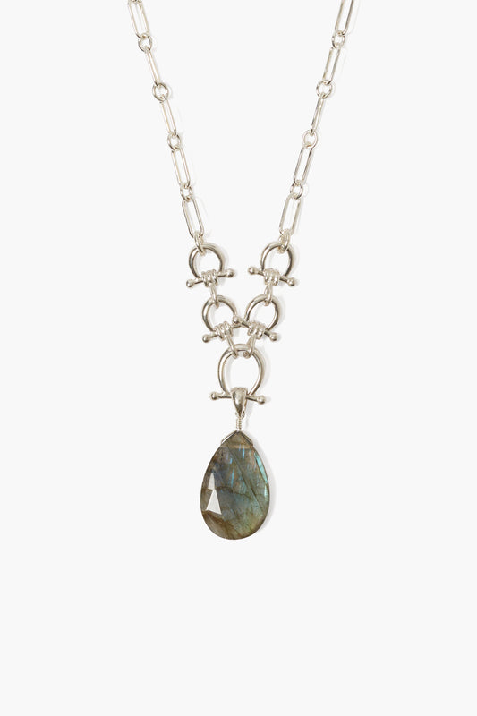 Silver Labradorite Cheval Necklace for All Occasions