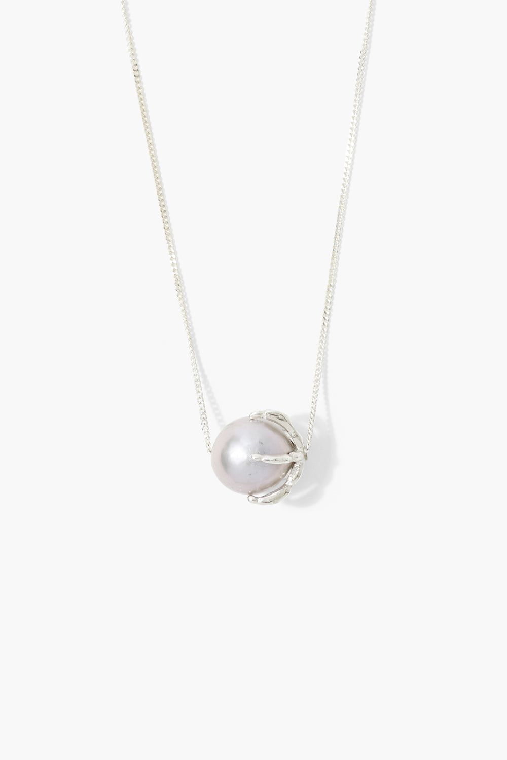 Long Grey Pearl Necklace