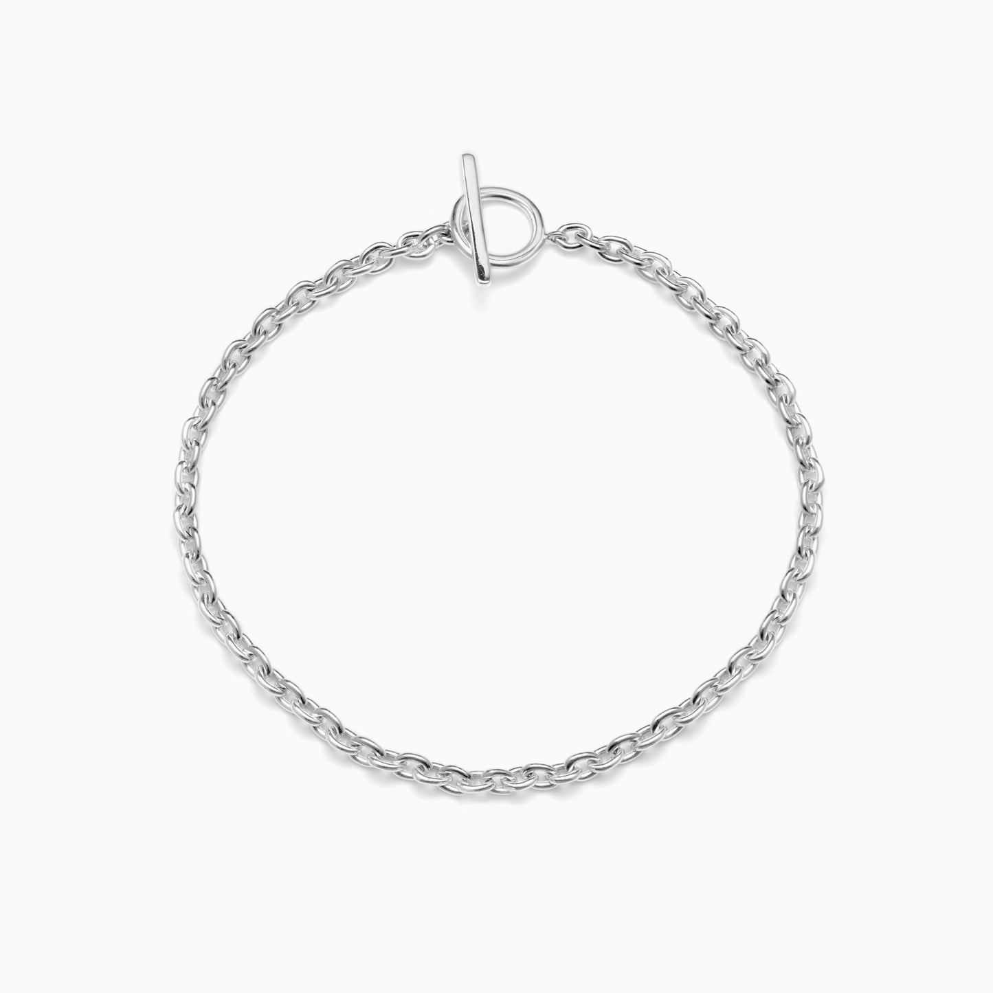 Elegant Classic Chain Necklace in Silver