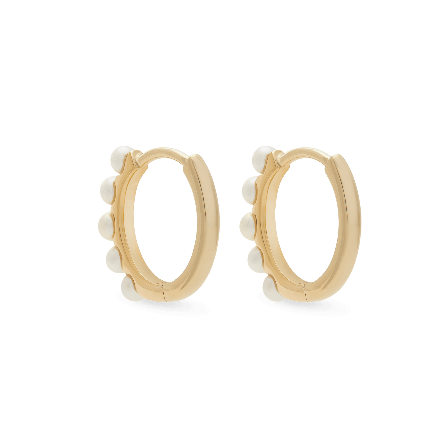 Dainty Pearl Huggie Earrings for Everyday Wear