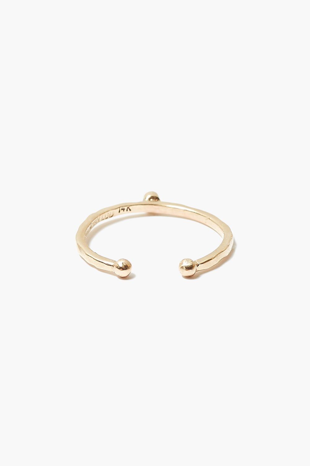 14k Gold Single Diamond Toe Ring