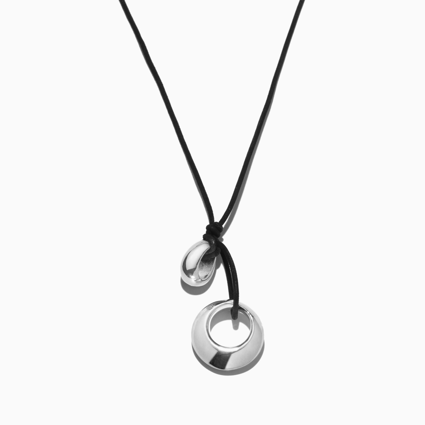 Silver Pendant Necklace with Elegant Design 1