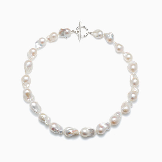 Elegant Baroque Pearl Fashion Necklace