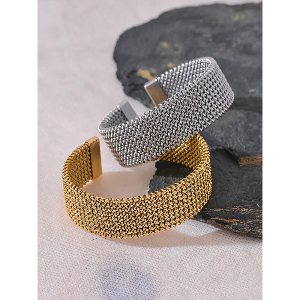 Open Design Wide Cuff Bracelet