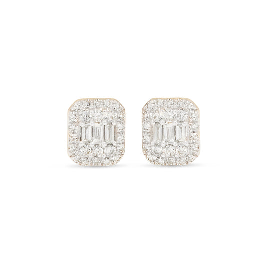 Strength Shield Stud Earrings in Elegant Design