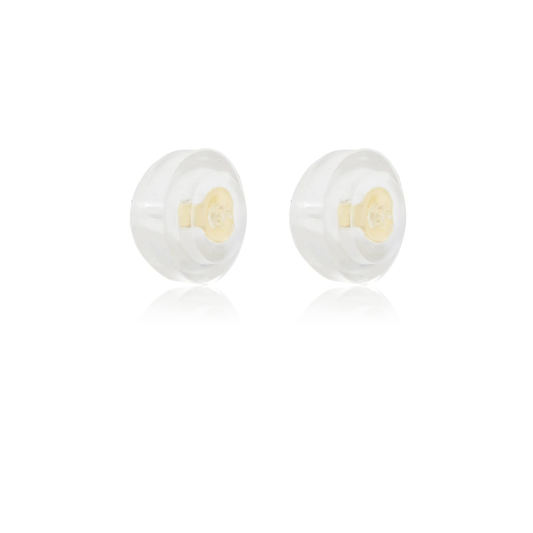 Clear Bubble Earring Backings for Secure Fit