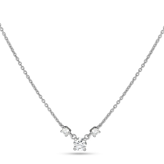 Trio Diamond Necklace with Lab-Created Stones