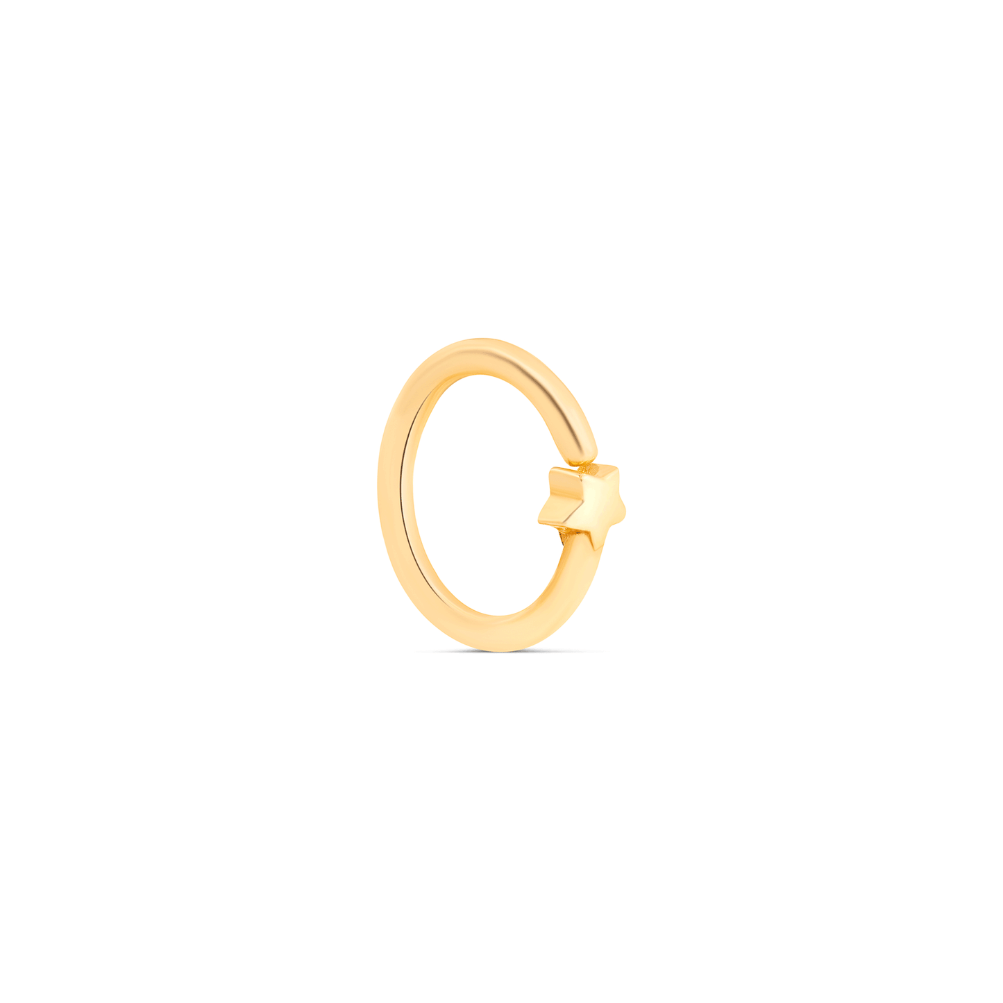 Starry Fixed Hoop Earrings for Everyday Wear